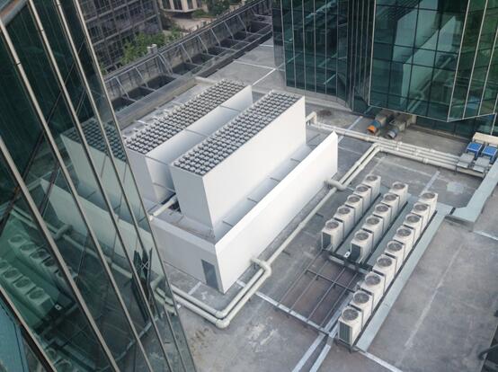 1中華航空大樓裙樓風(fēng)冷熱泵機(jī)組降噪 1中華航空大樓裙樓風(fēng)冷熱泵機(jī)組降噪